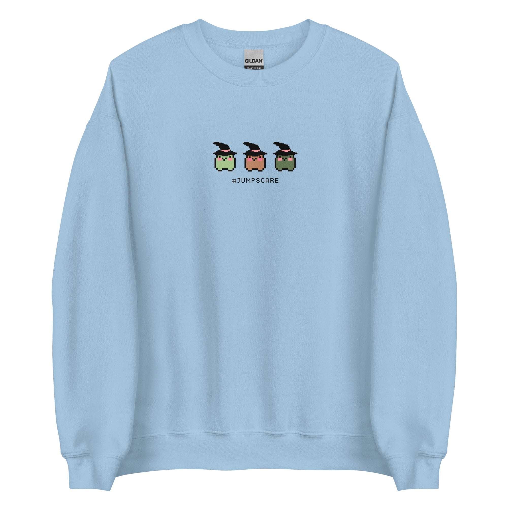 #Jumpscare | Fall Unisex Sweatshirt Threads & Thistles Inventory Light Blue S 