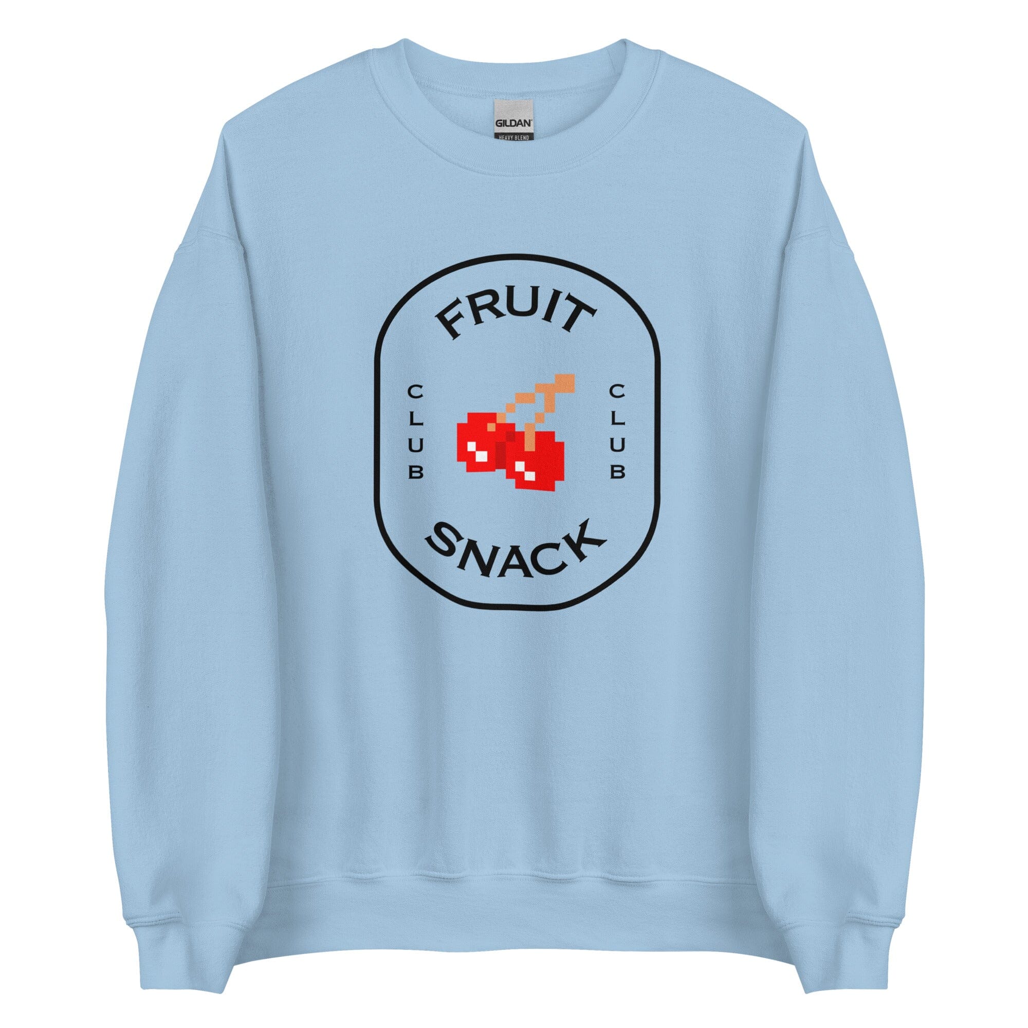 Fruit Snack Club | Unisex Sweatshirt | Retro Gaming Threads & Thistles Inventory Light Blue S 