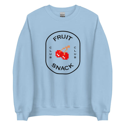 Fruit Snack Club | Unisex Sweatshirt | Retro Gaming Threads & Thistles Inventory Light Blue S 