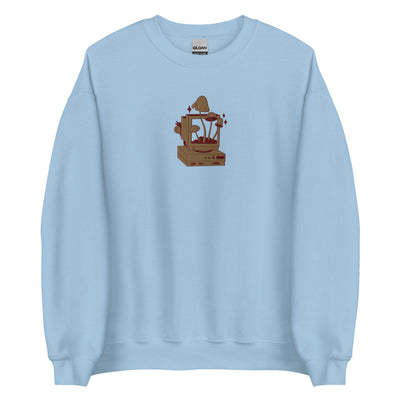 Cozy PC Gaming | Embroidered Unisex Sweatshirt | Cozy Gamer Threads & Thistles Inventory Light Blue S 