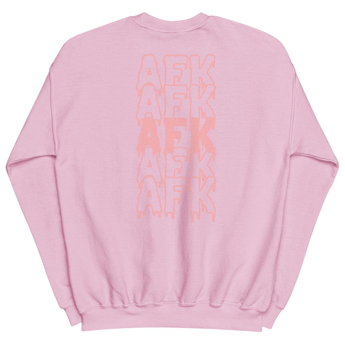 Drippy AFK Fall | Unisex Sweatshirt Threads & Thistles Inventory Light Pink S 