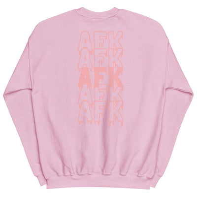 Drippy AFK Fall | Unisex Sweatshirt Threads & Thistles Inventory Light Pink S 