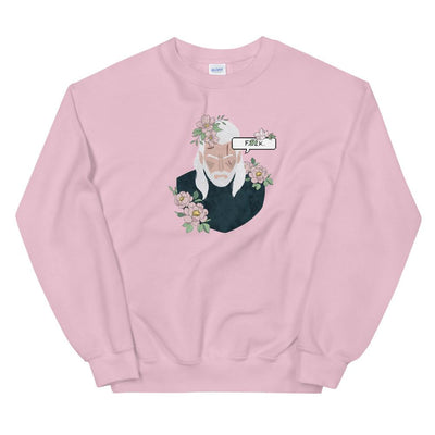 Floral Witcher | Unisex Sweatshirt | The Witcher Threads and Thistles Inventory Light Pink S 