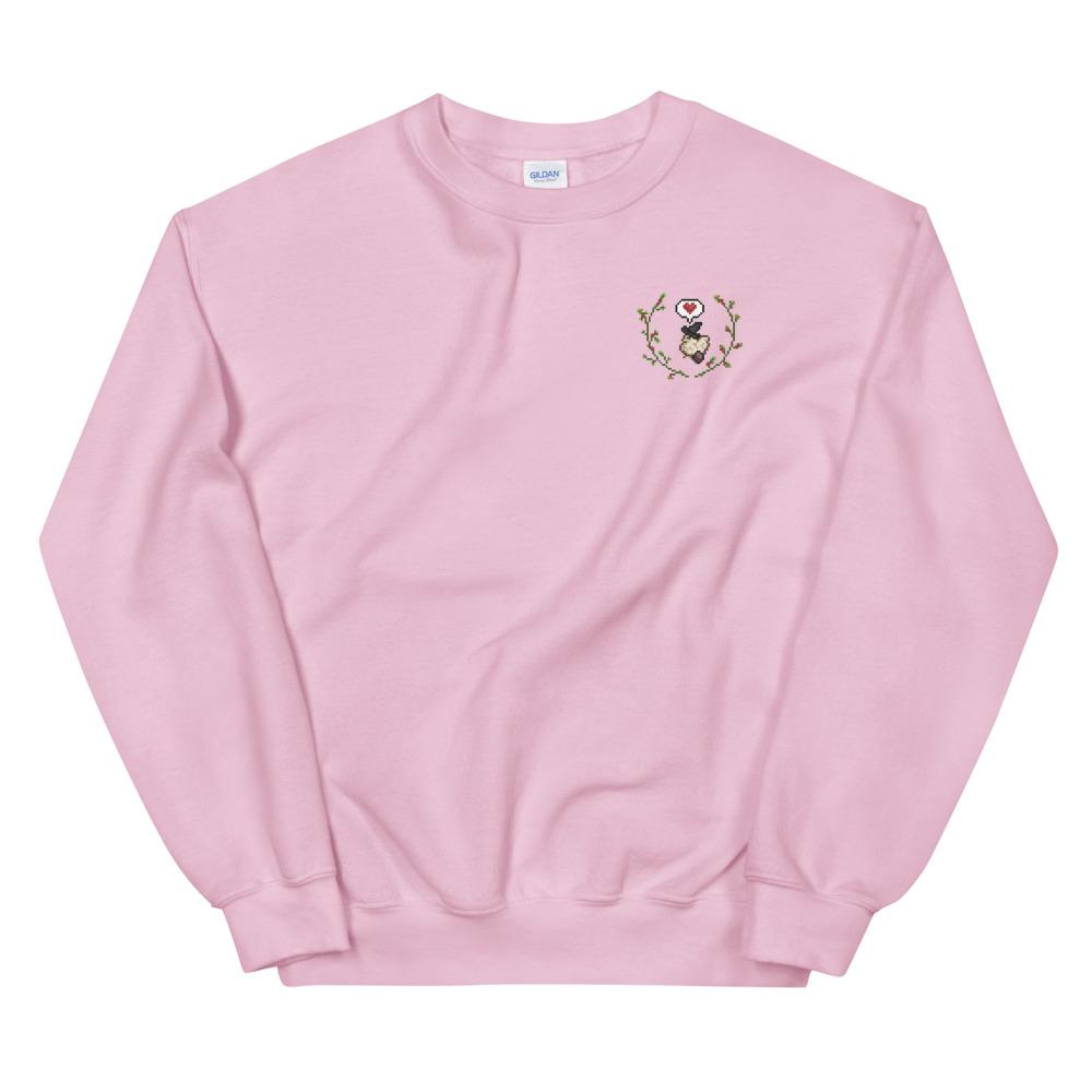 Witch Chicken | Unisex Sweatshirt | Stardew Valley Threads and Thistles Inventory Light Pink S 