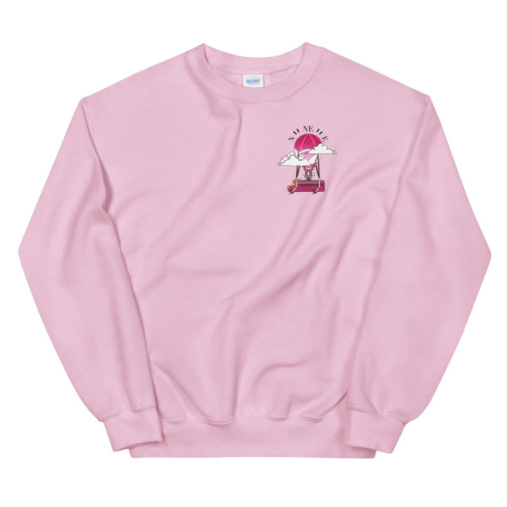 Battle Bus | Unisex Sweatshirt | Fortnite Threads and Thistles Inventory Light Pink S 