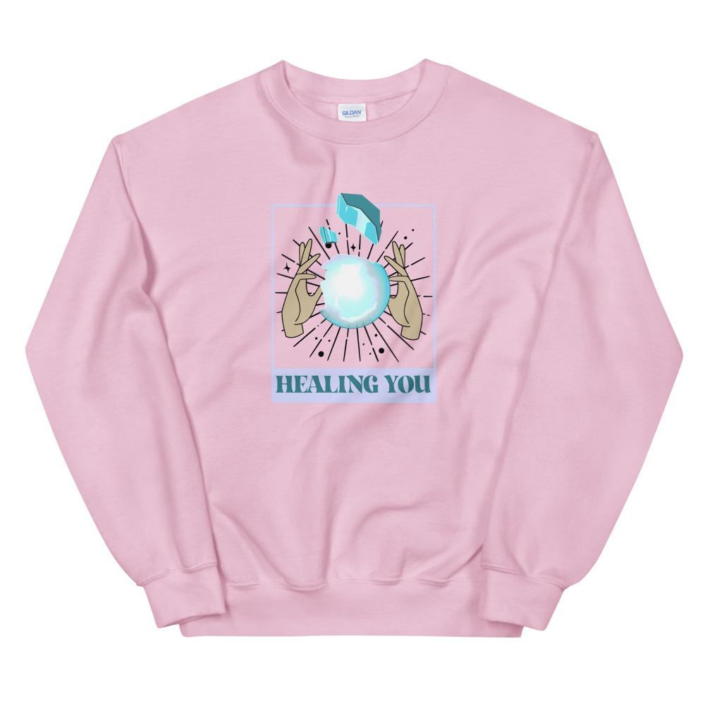 Healing You | Unisex Sweatshirt | Valorant Threads and Thistles Inventory Light Pink S 