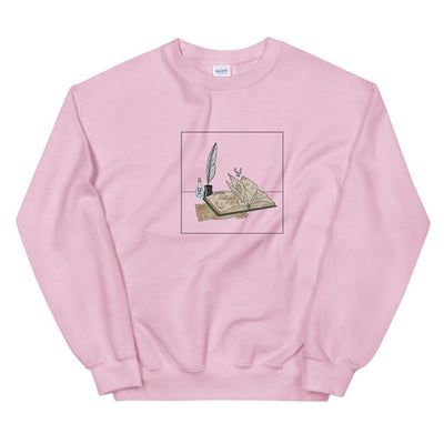 The Guide | Unisex Sweatshirt | The Legend of Zelda Threads and Thistles Inventory Light Pink S 