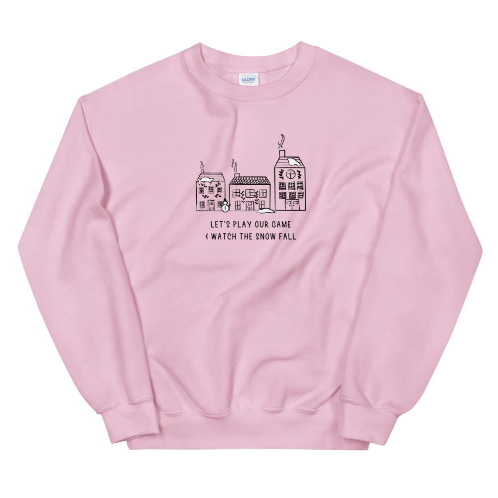 Play Our Game | Seasonal Unisex Sweatshirt Threads and Thistles Inventory Light Pink S 