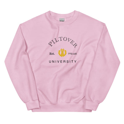 Piltover University | Unisex Sweatshirt | League of Legends Threads and Thistles Inventory Light Pink S 