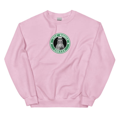 The Roost Coffee | Unisex Sweatshirt | Animal Crossing Threads and Thistles Inventory Light Pink S 