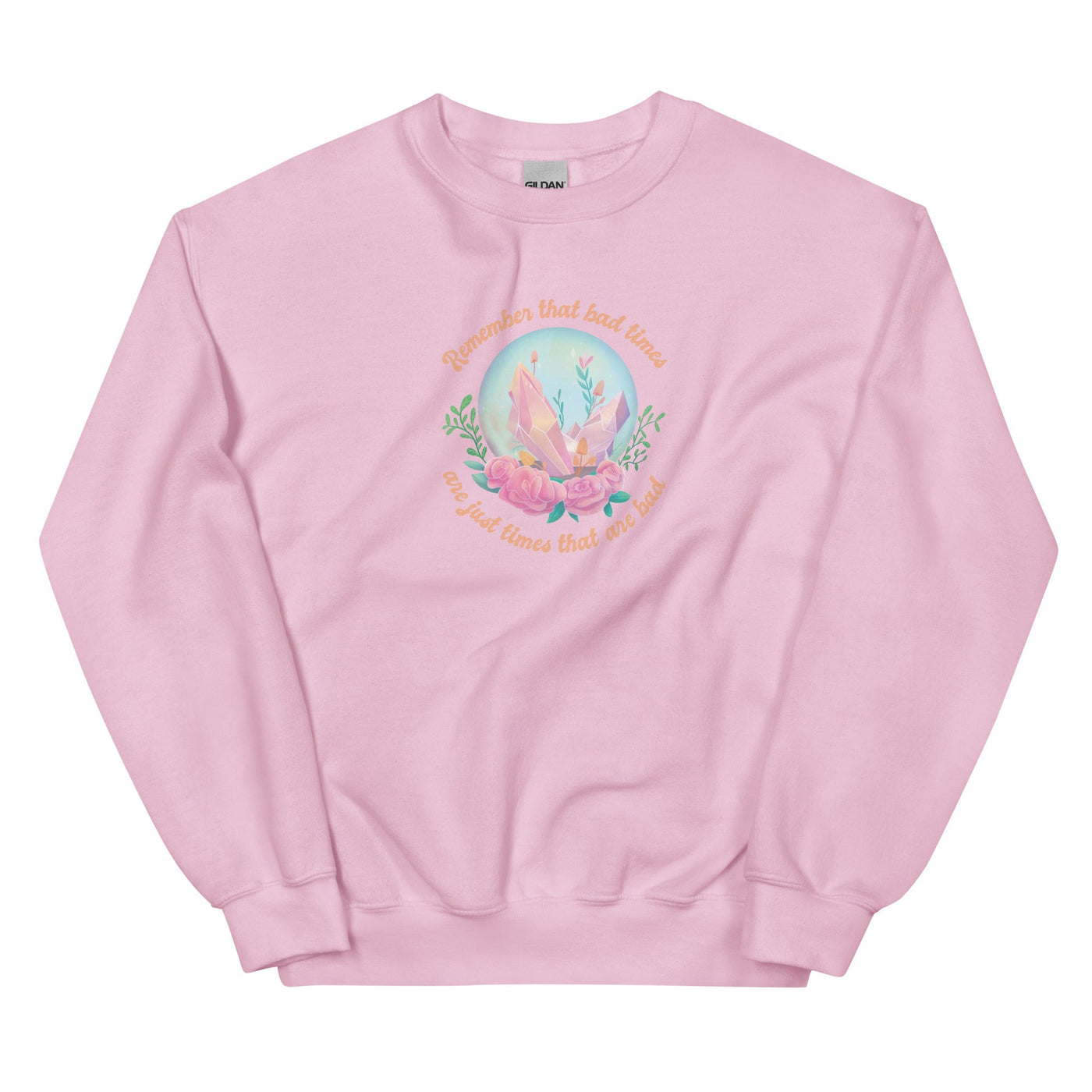 Remember | Unisex Sweatshirt | Animal Crossing Threads and Thistles Inventory Light Pink S 