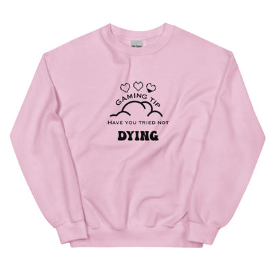 Gaming Tip | Unisex Sweatshirt Threads and Thistles Inventory Light Pink S 