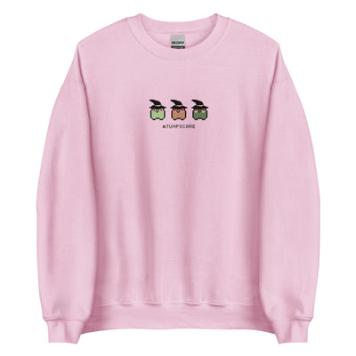 #Jumpscare | Fall Unisex Sweatshirt Threads & Thistles Inventory Light Pink S 
