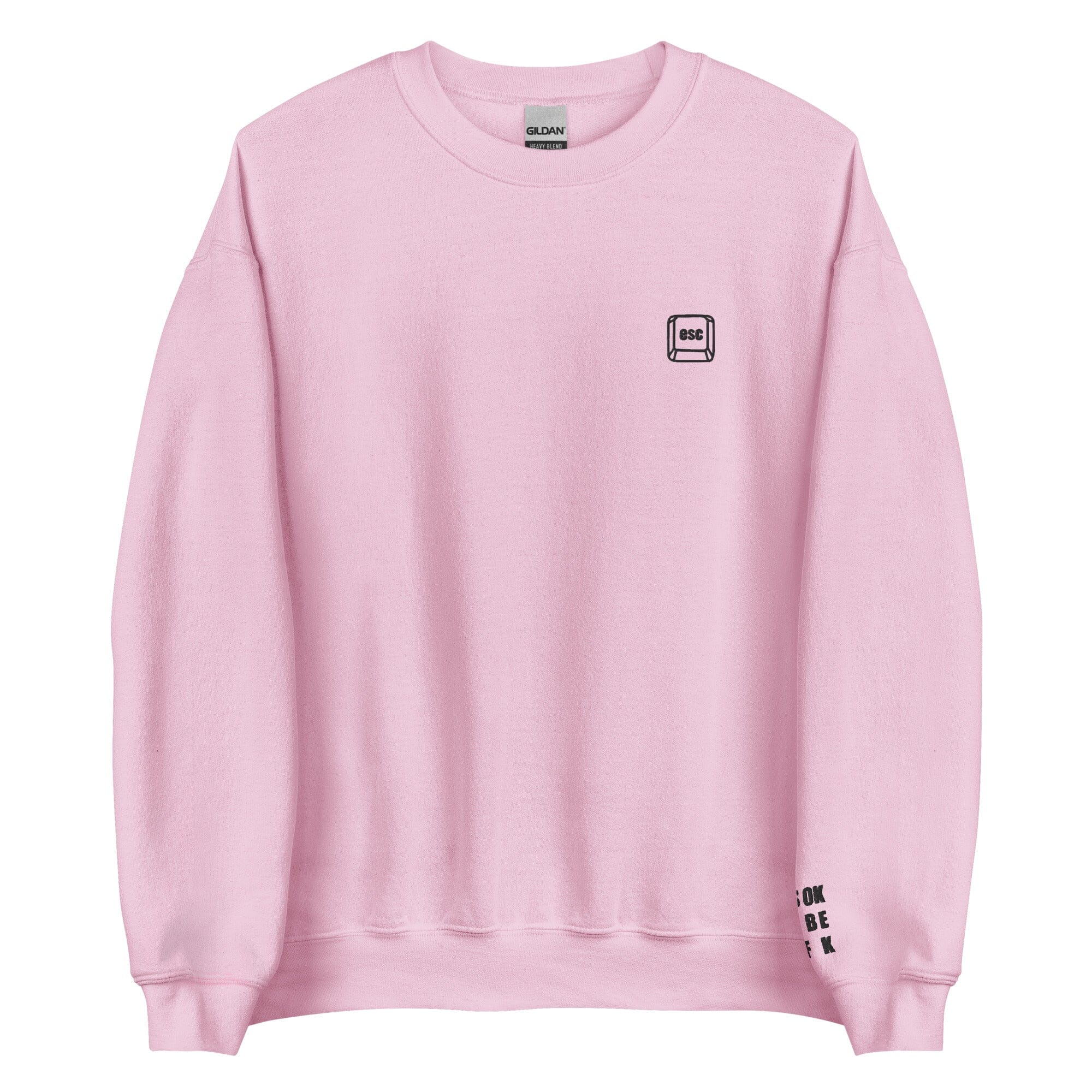 It's Ok to be AFK | Unisex Sweatshirt | Gamer Affirmations Threads & Thistles Inventory Light Pink S 