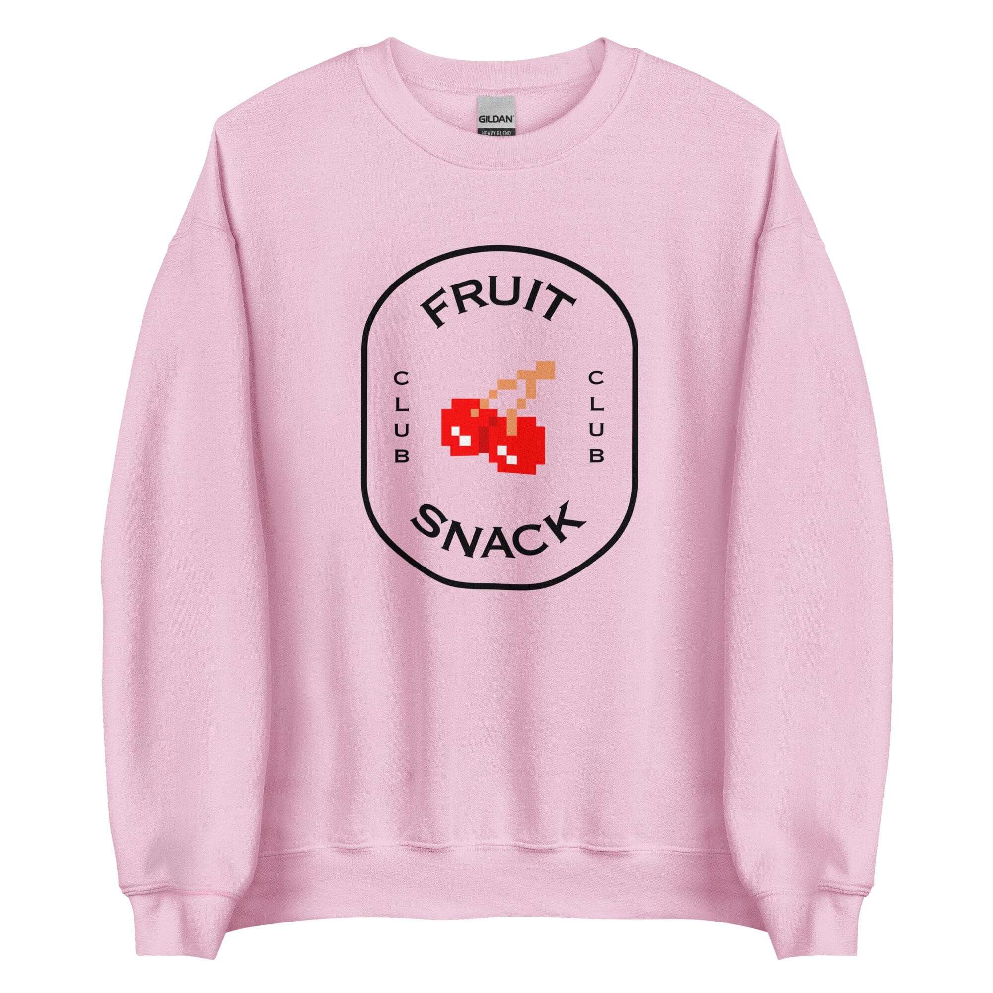 Fruit Snack Club | Unisex Sweatshirt | Retro Gaming Threads & Thistles Inventory Light Pink S 