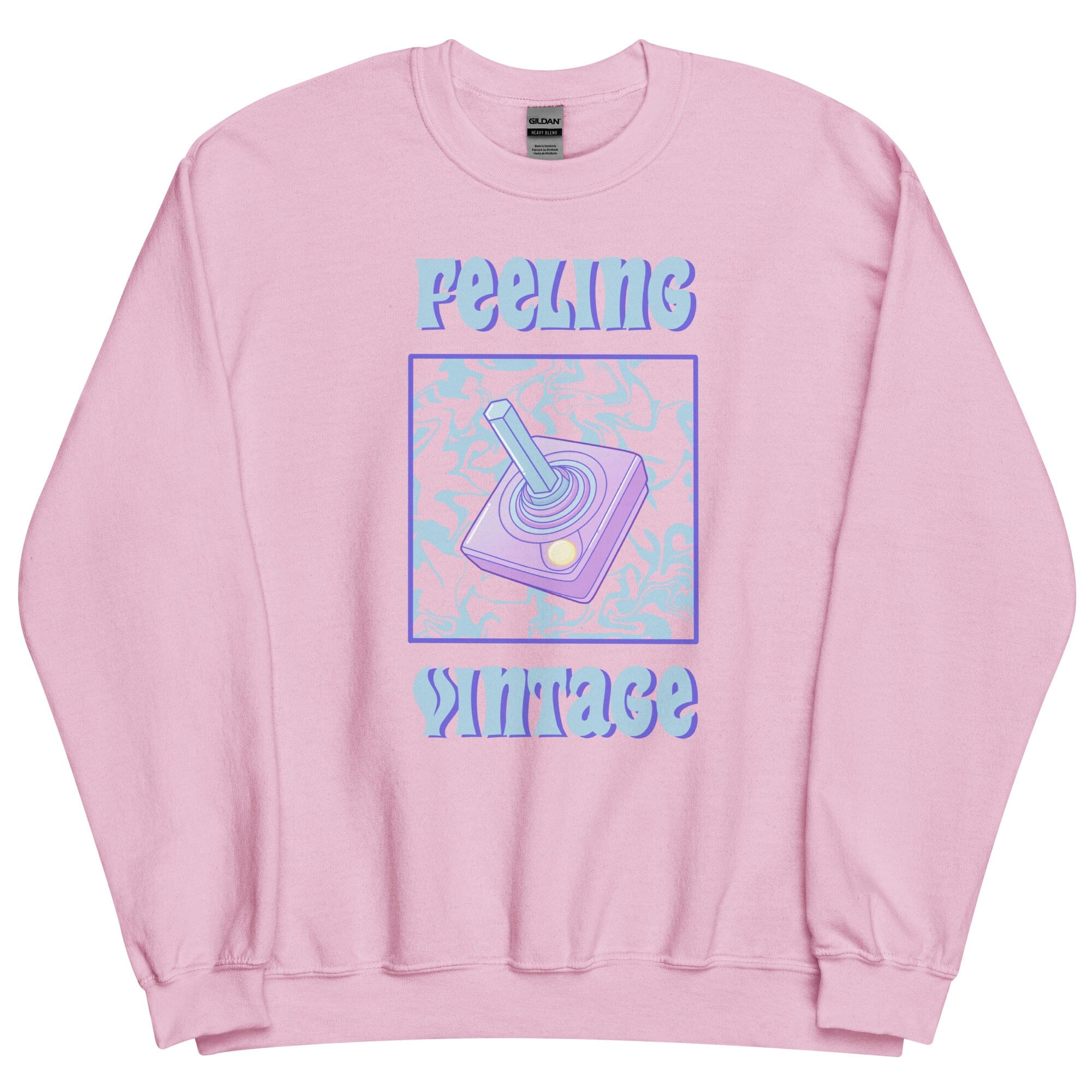 Feeling Vintage | Unisex Sweatshirt | Retro Gaming Threads & Thistles Inventory Light Pink S 