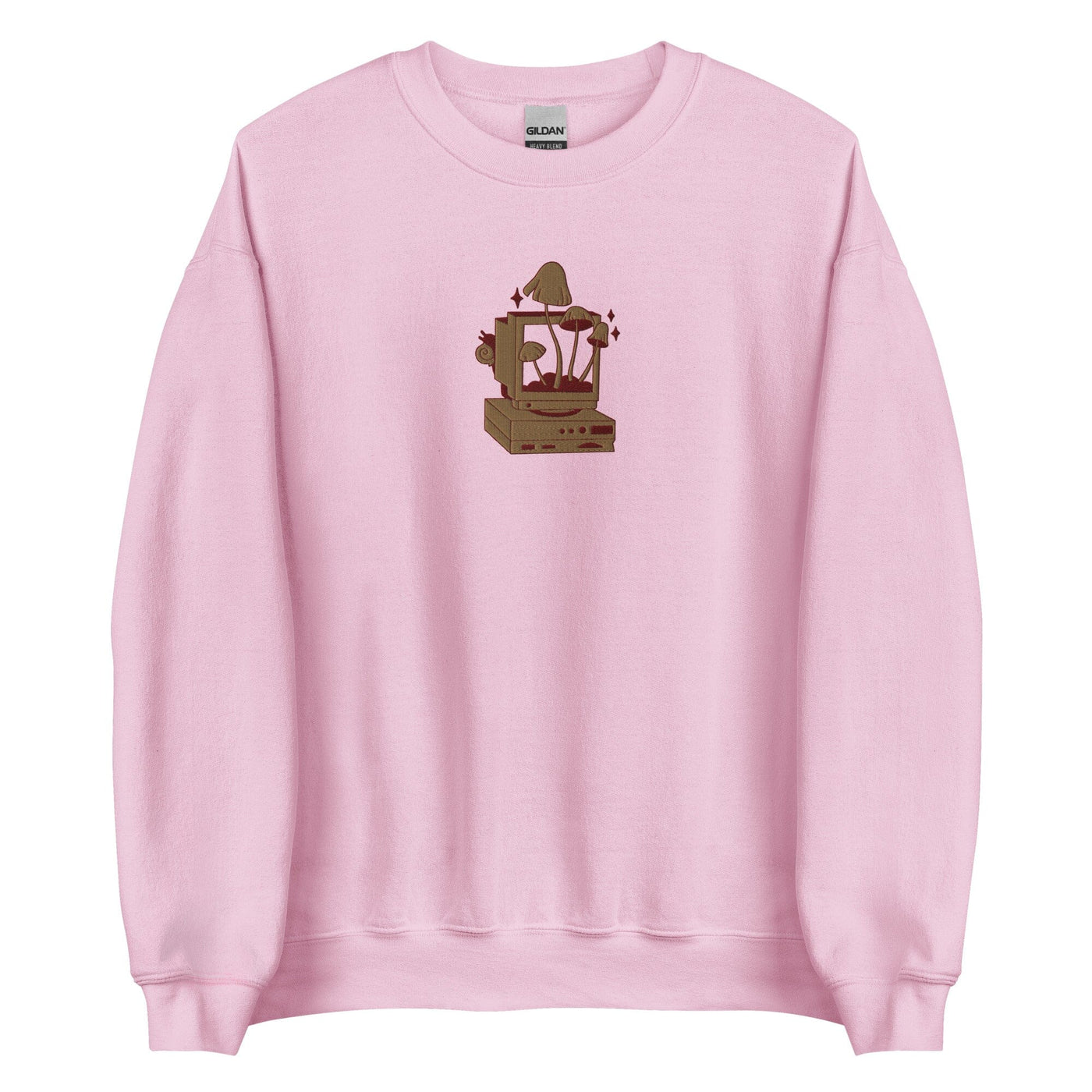 Cozy PC Gaming | Embroidered Unisex Sweatshirt | Cozy Gamer Threads & Thistles Inventory Light Pink S 