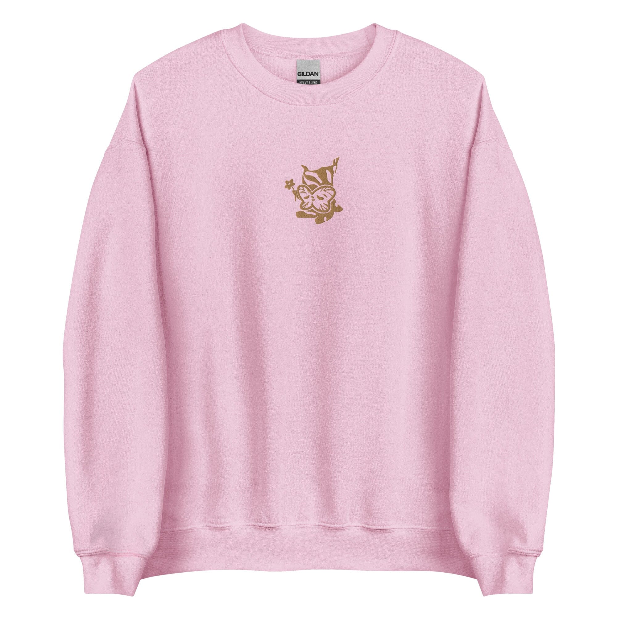Golden Korok | Embroidered Unisex Sweatshirt | The Legend of Zelda Threads & Thistles Inventory Light Pink S 