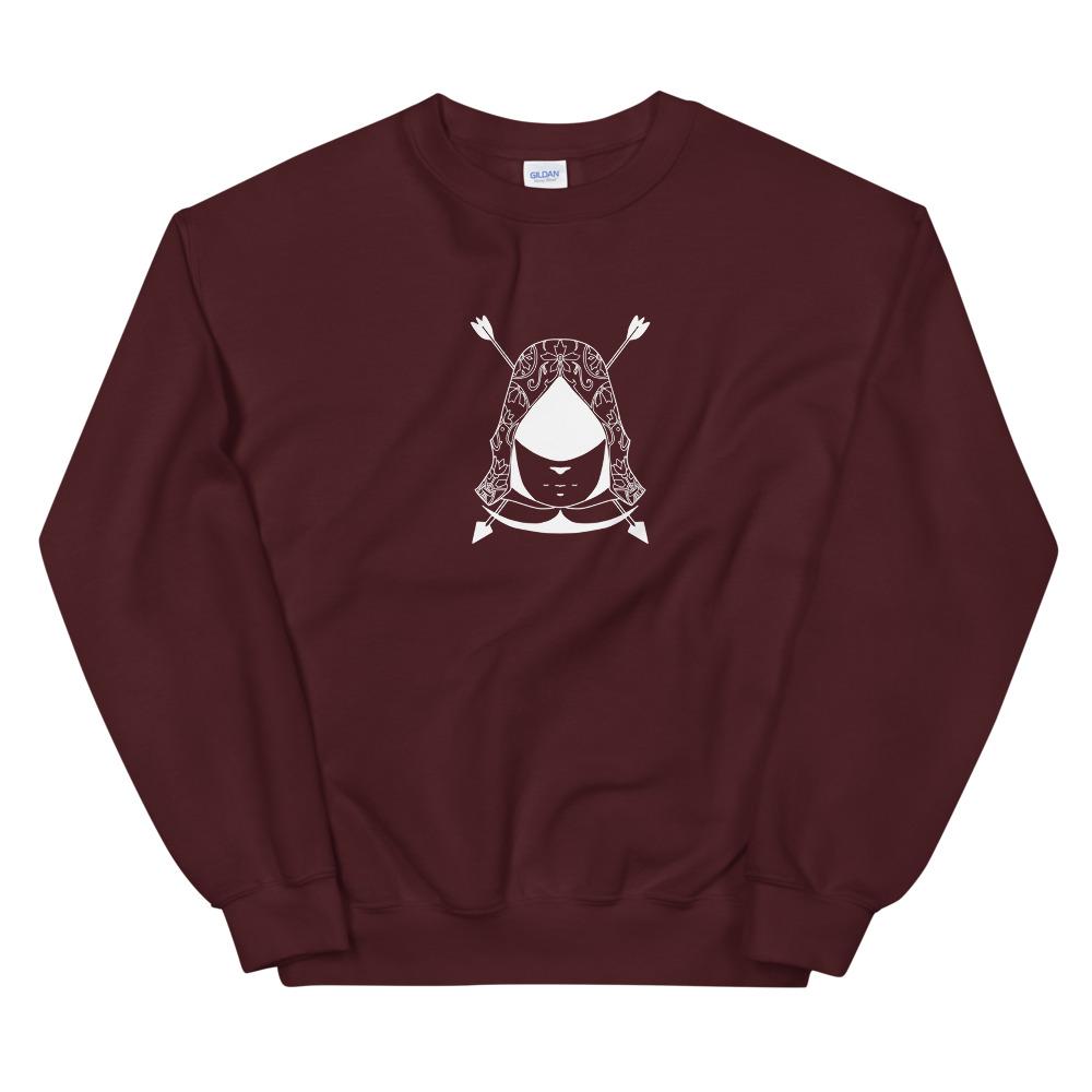The Creed | Unisex Sweatshirt | Assassin's Creed Threads and Thistles Inventory Maroon S 