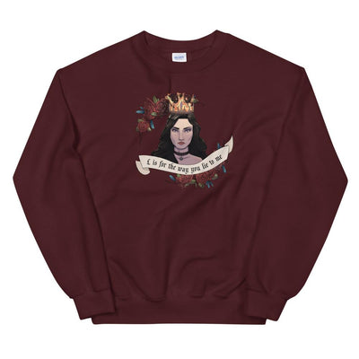 Lie to me | Unisex Sweatshirt | The Witcher Threads and Thistles Inventory Maroon S 