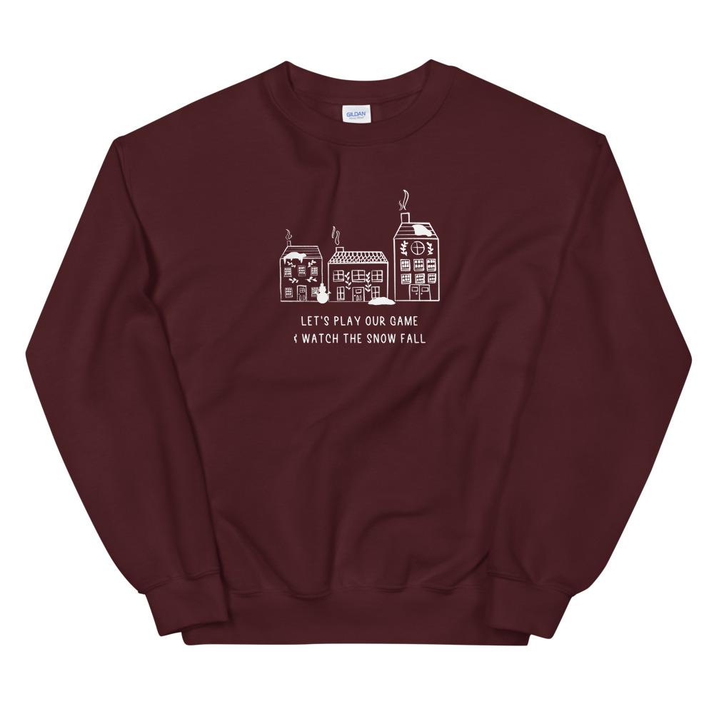 Play Our Game | Seasonal Unisex Sweatshirt Threads and Thistles Inventory Maroon S 