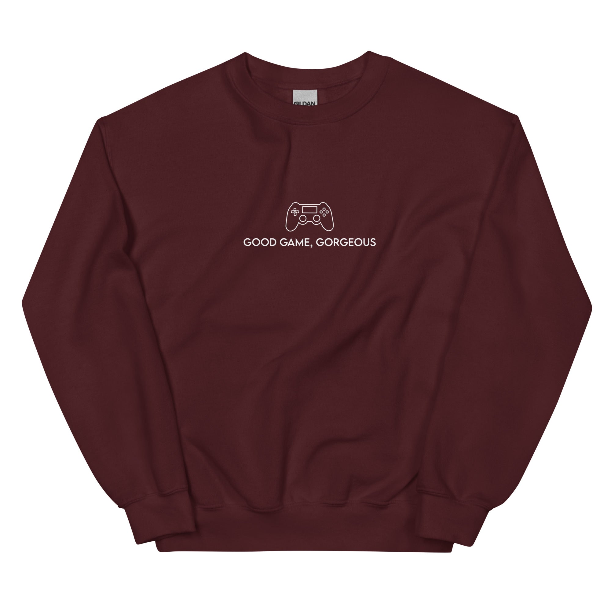 Good Game, Gorgeous | Unisex Sweatshirt Threads and Thistles Inventory Maroon S 