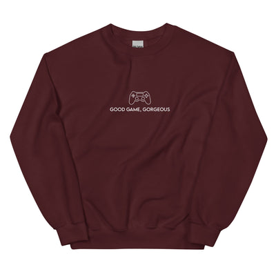 Good Game, Gorgeous | Unisex Sweatshirt Threads and Thistles Inventory Maroon S 