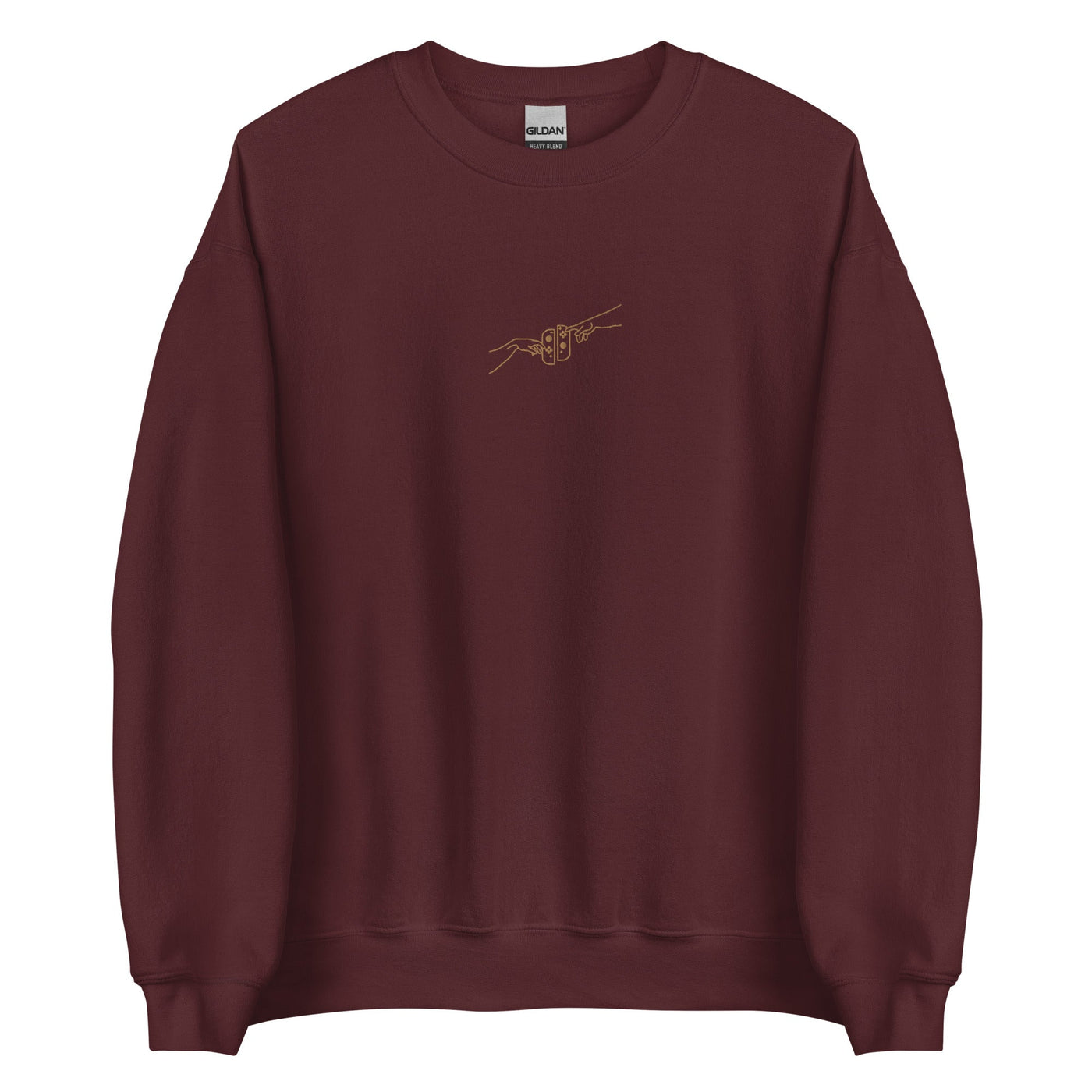The Creation of Switch | Embroidered Unisex Sweatshirt | Cozy Gamer Threads and Thistles Inventory Maroon S 