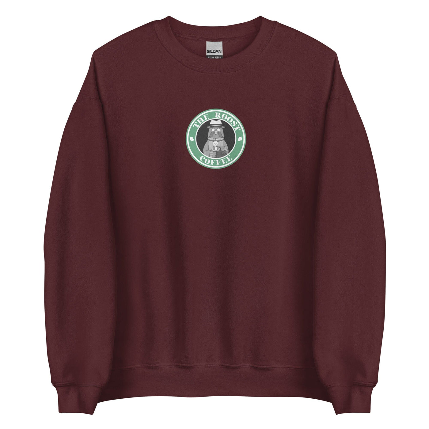 The Roost Coffee | Unisex Sweatshirt | Animal Crossing Sweatshirt Threads and Thistles Inventory Maroon S 