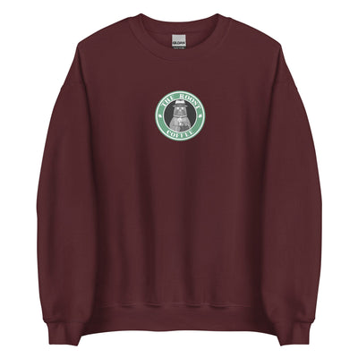 The Roost Coffee | Unisex Sweatshirt | Animal Crossing Sweatshirt Threads and Thistles Inventory Maroon S 