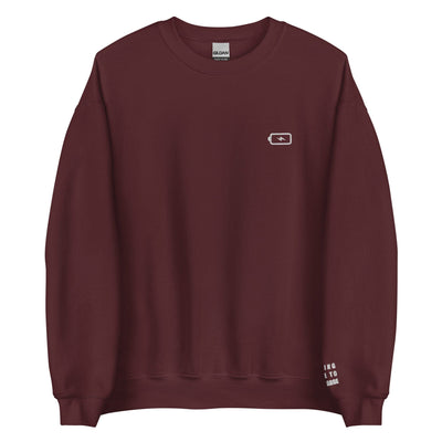 Taking Time to Recharge | Unisex Sweatshirt | Gamer Affirmations Threads & Thistles Inventory Maroon S 