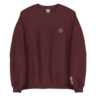 Playing on Easy Mode Today | Unisex Sweatshirt | Gamer Affirmations Threads & Thistles Inventory Maroon S 