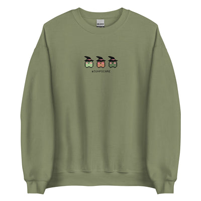 #Jumpscare | Fall Unisex Sweatshirt Threads & Thistles Inventory Military Green S 