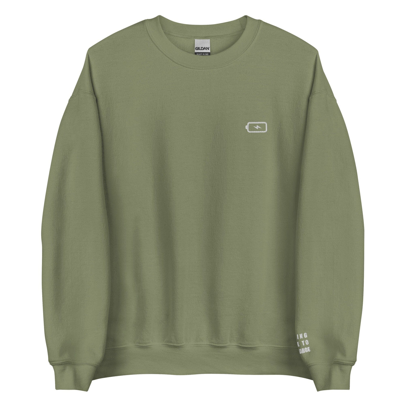 Taking Time to Recharge | Unisex Sweatshirt | Gamer Affirmations Threads & Thistles Inventory Military Green S 