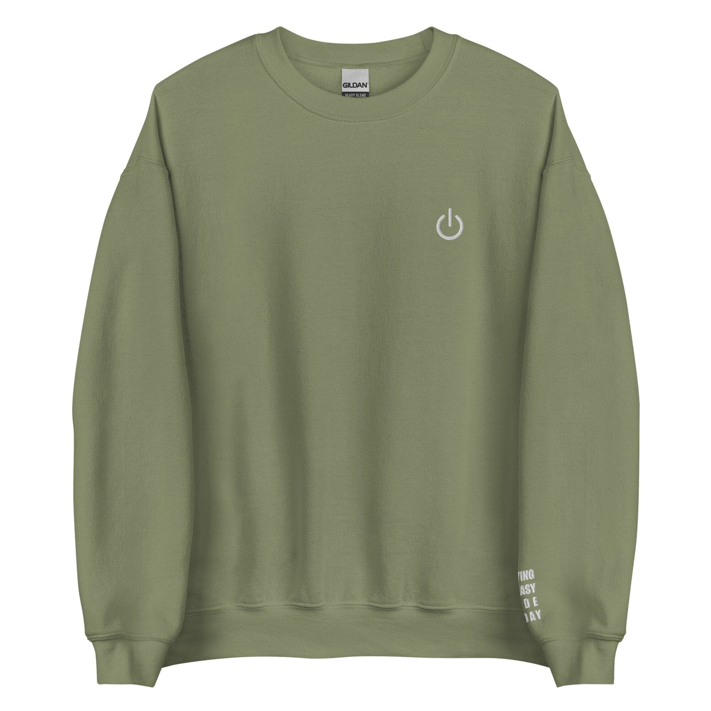 Playing on Easy Mode Today | Unisex Sweatshirt | Gamer Affirmations Threads & Thistles Inventory Military Green S 