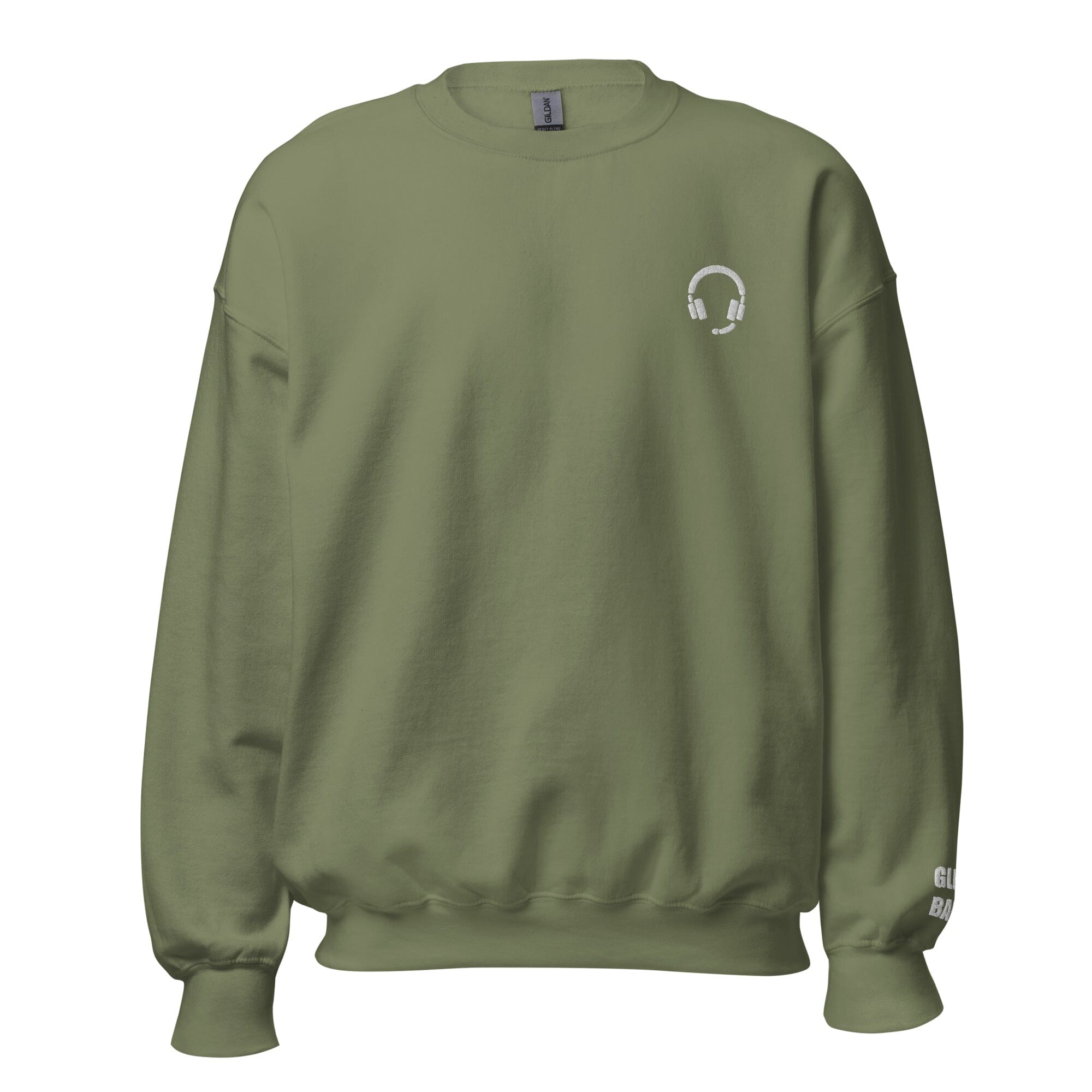 GLHF, Babe | Embroidered Unisex Sweatshirt | Gamer Affirmations Threads & Thistles Inventory Military Green S 