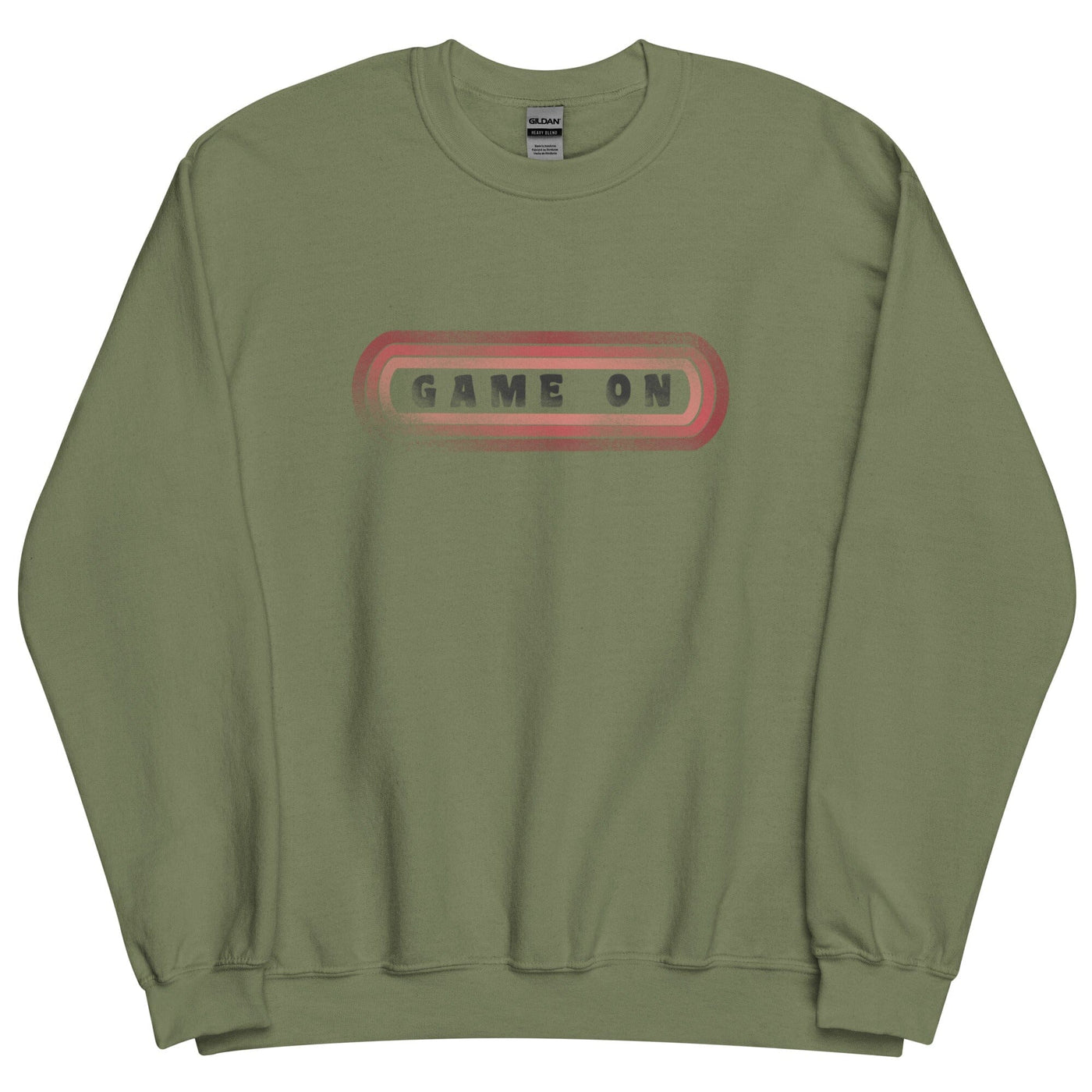 Game On | Unisex Sweatshirt | Retro Gaming Threads & Thistles Inventory Military Green S 