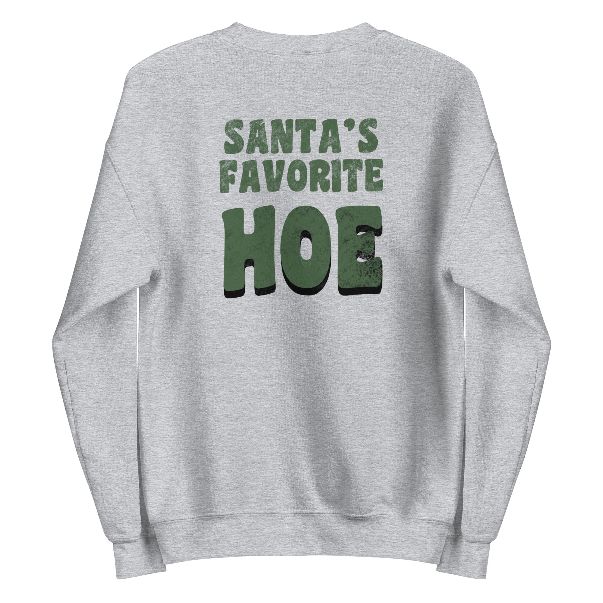 Santa's Favorite Hoe | Unisex Sweatshirt | Feminist Gamer Christmas Stardew Valley Sweatshirt Threads & Thistles Inventory Sport Grey S 