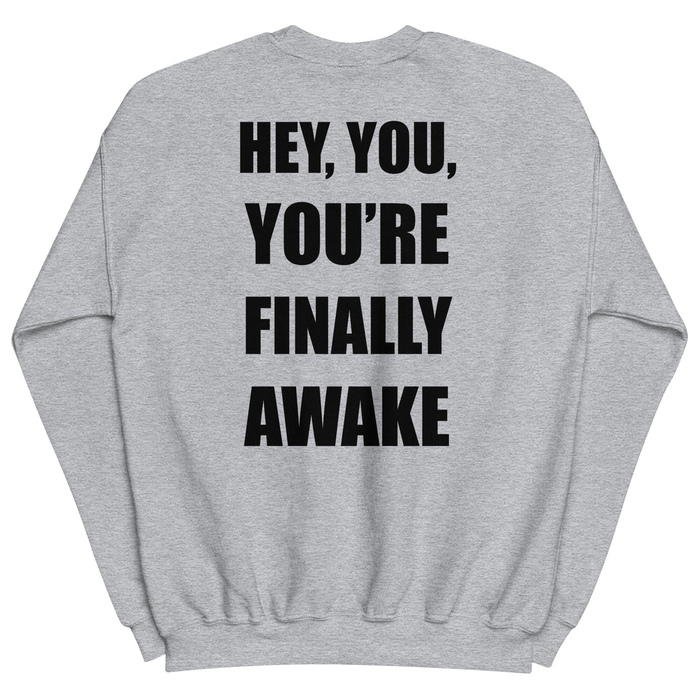You're Finally Awake | Unisex Sweatshirt | Skyrim Threads & Thistles Inventory Sport Grey S 