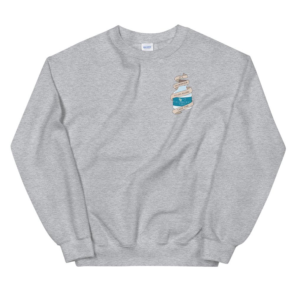 Take This | Unisex Sweatshirt | The Legend of Zelda Threads and Thistles Inventory Sport Grey S 