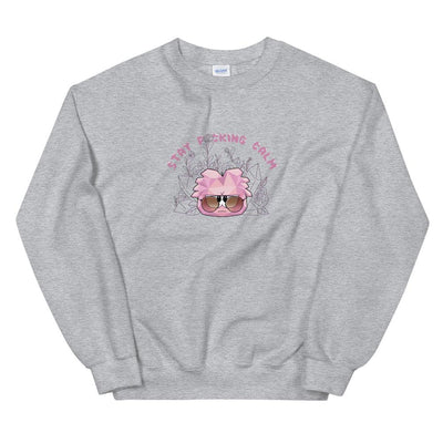 Stay Calm | Unisex Sweatshirt | Club Penguin Threads and Thistles Inventory Sport Grey S 