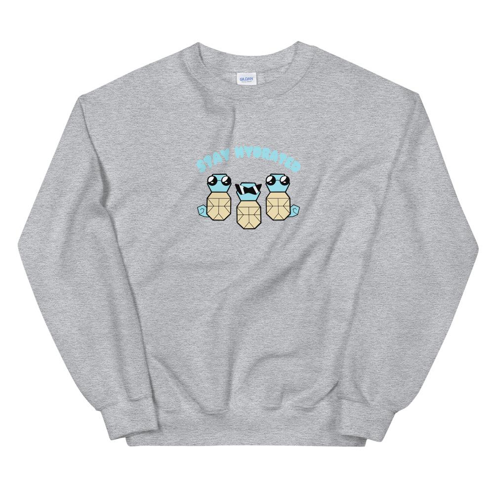 Stay Hydrated | Unisex Sweatshirt | Pokemon Threads and Thistles Inventory Sport Grey S 