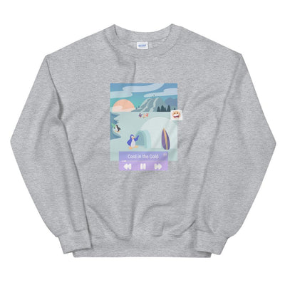 Cool in the Cold | Unisex Sweatshirt | Club Penguin Threads and Thistles Inventory Sport Grey 4XL 