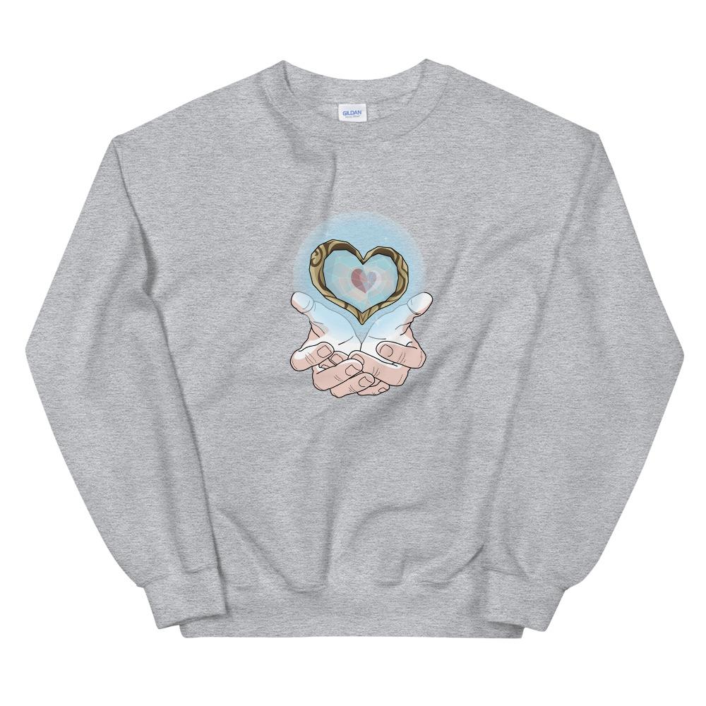 Piece of Heart | Unisex Sweatshirt | The Legend of Zelda Threads and Thistles Inventory Sport Grey 4XL 