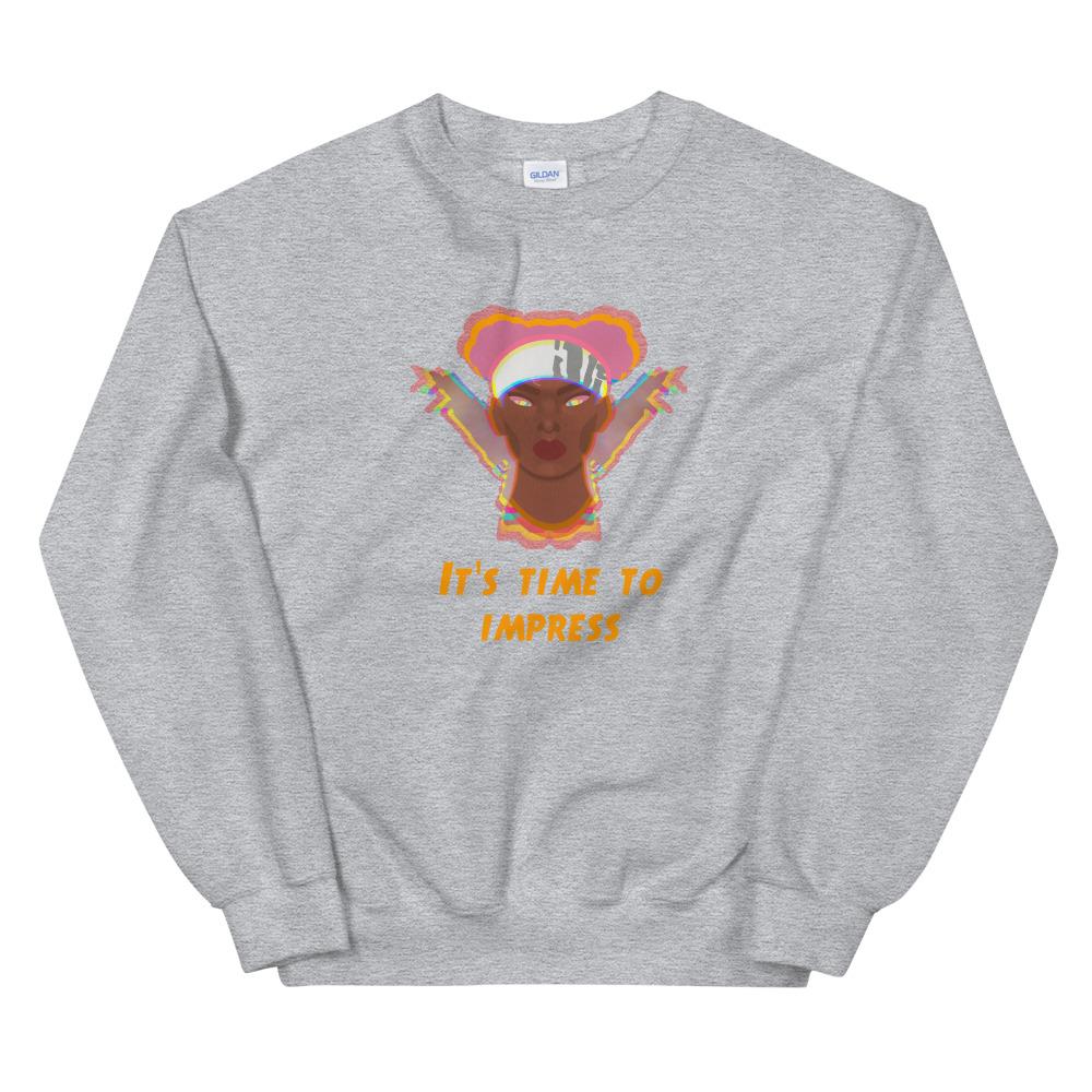 Time to Impress | Unisex Sweatshirt | Apex Legends Threads and Thistles Inventory Sport Grey S 