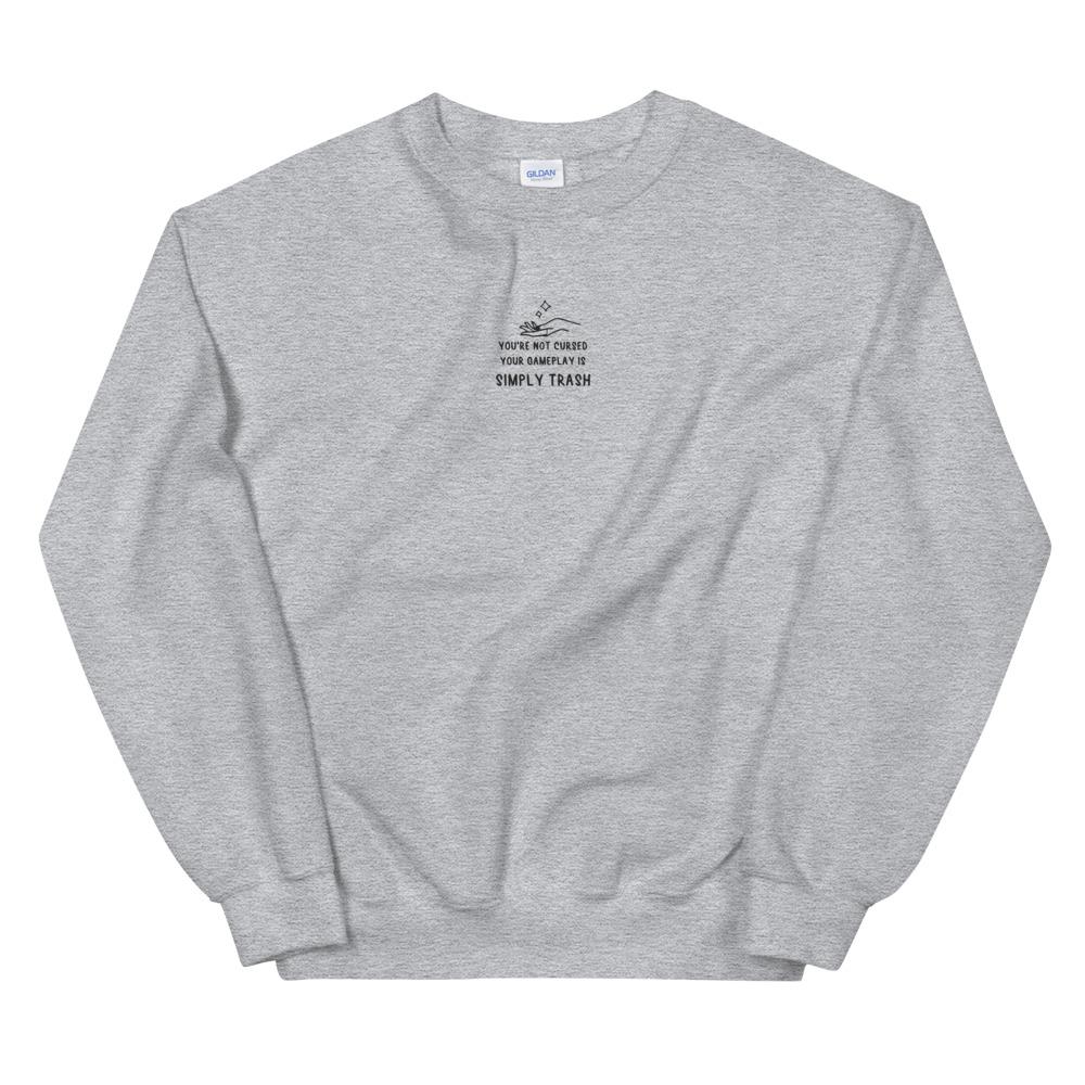 You're Not Cursed | Embroidered Unisex Sweatshirt Threads and Thistles Inventory Sport Grey S 