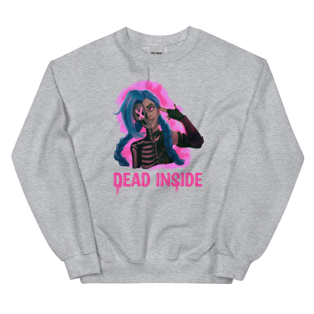 Dead Inside | Unisex Sweatshirt | League of Legends Threads and Thistles Inventory Sport Grey S 