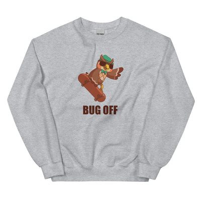 Bug Off | Unisex Sweatshirt | Animal Crossing Threads and Thistles Inventory Sport Grey S 