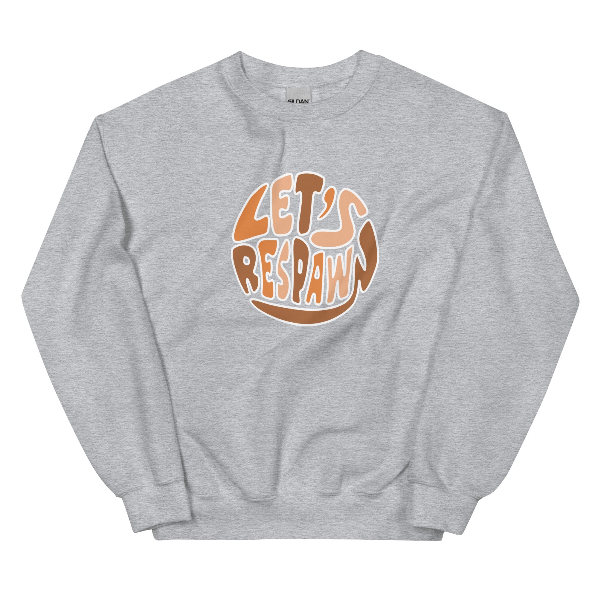 Let's Respawn | Unisex Sweatshirt Threads and Thistles Inventory Sport Grey S 