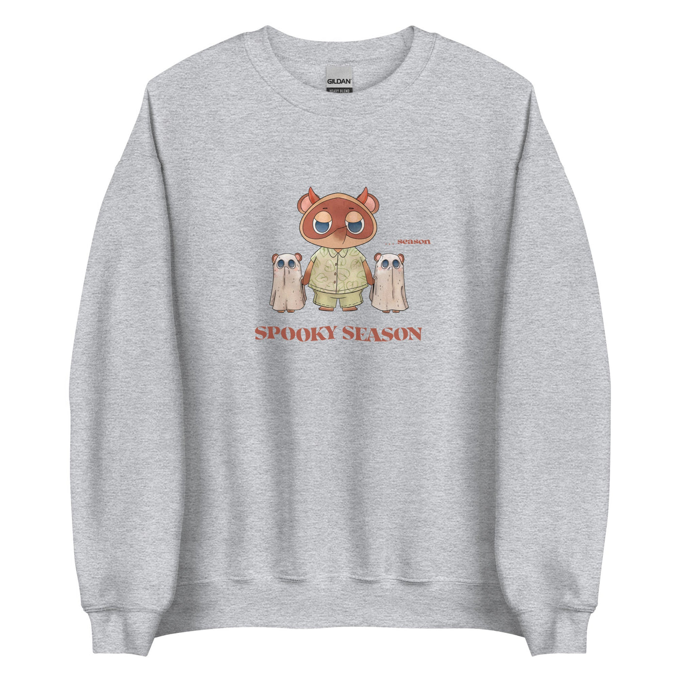 Spooky Season | Unisex Sweatshirt | Animal Crossing Fall Cozy Gamer Threads and Thistles Inventory Sport Grey S 